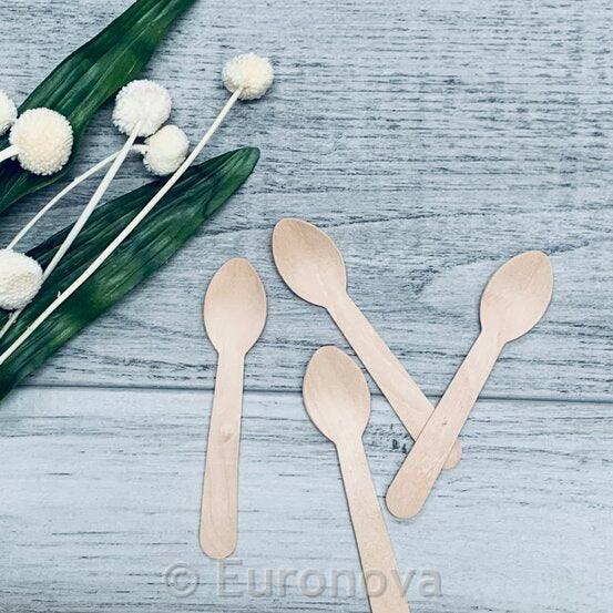 Wooden Cutlery / tea spoons / 13cm / 100