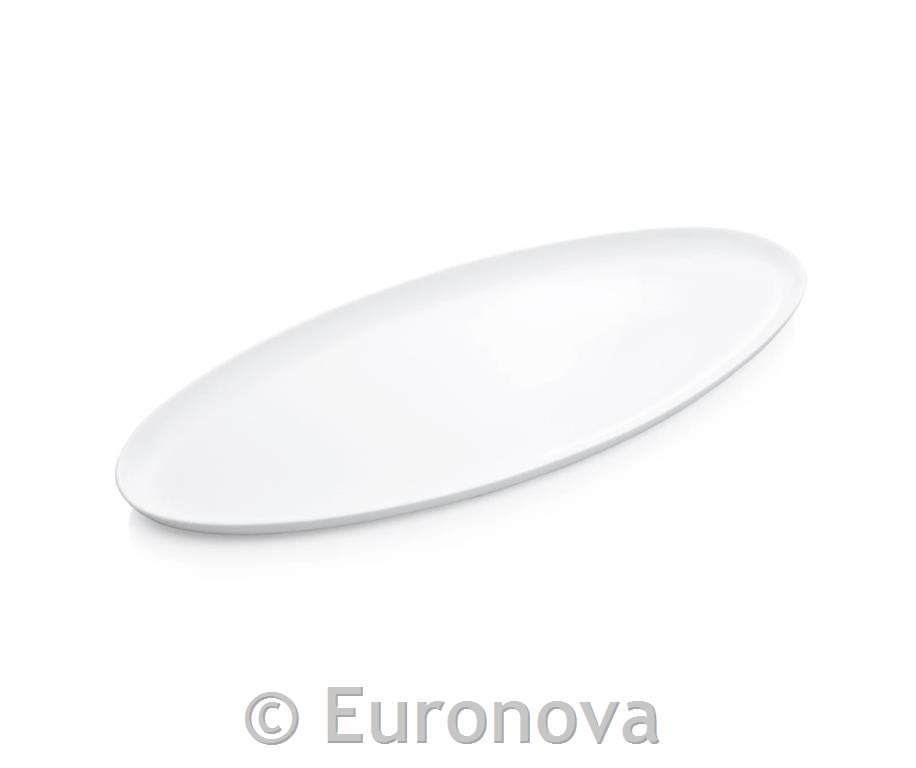 Porcelain serving plate / oval / 65x29cm