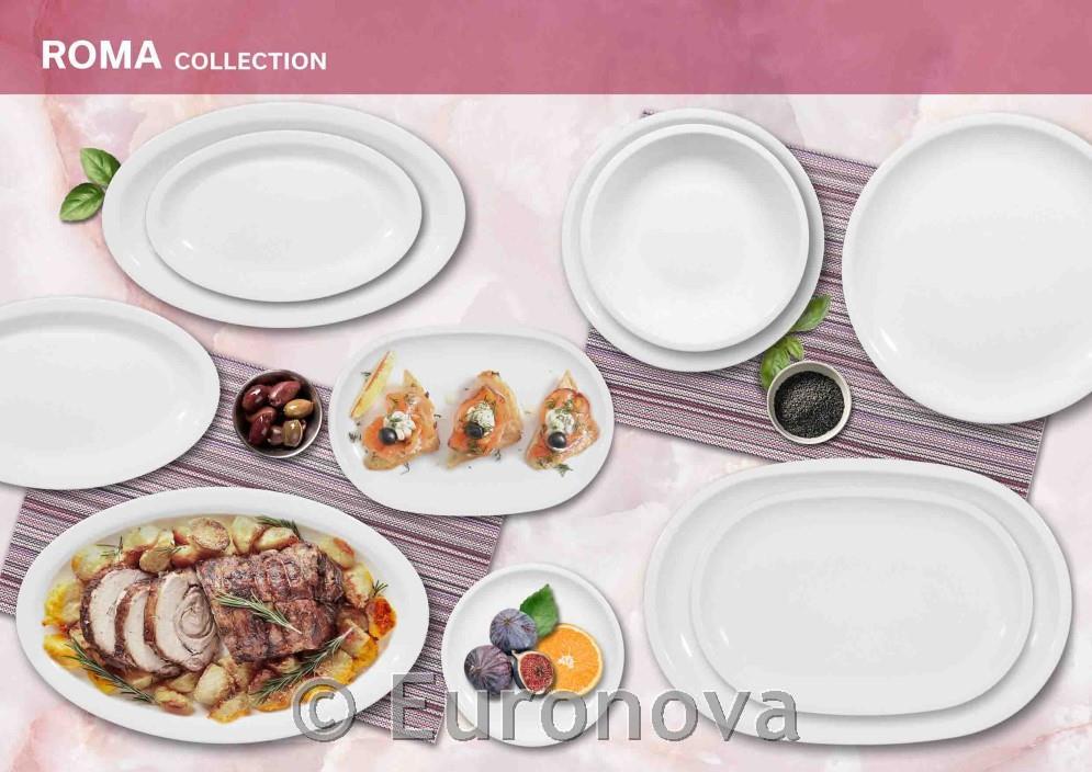 Roma Oval Plate / 27x17cm / 15 pcs