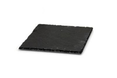 Slate serving plate / 20x20cm / 1pc