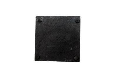 Slate serving plate / 20x20cm / 1pc