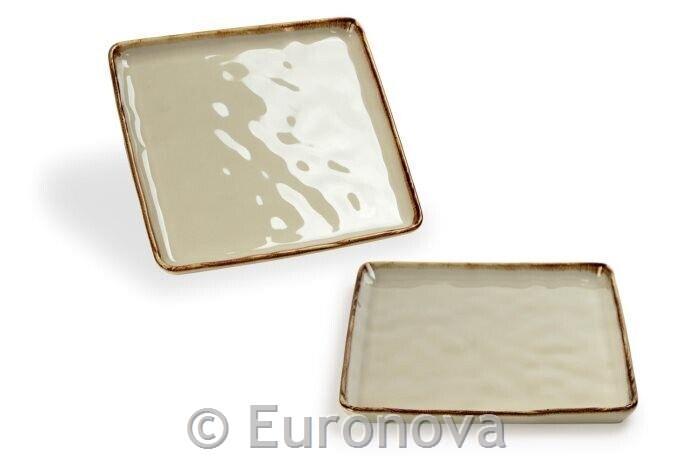 Tortora shallow plate / 22x22cm / 1pc