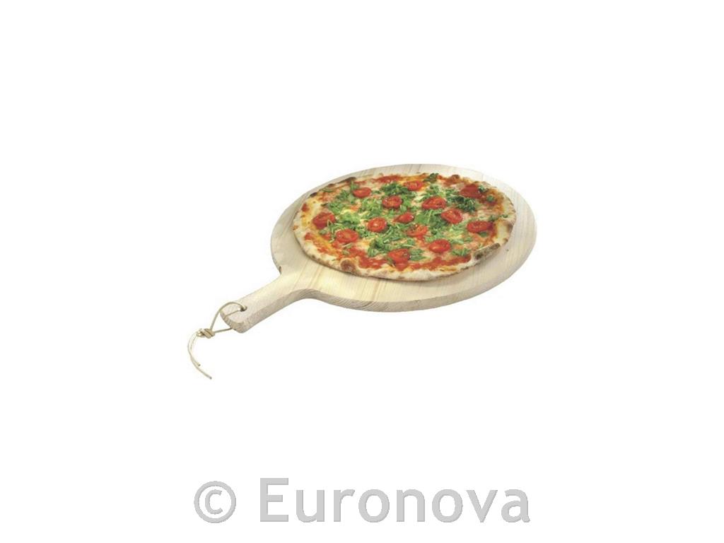 Wooden Pizza Serving Tray / 34cm