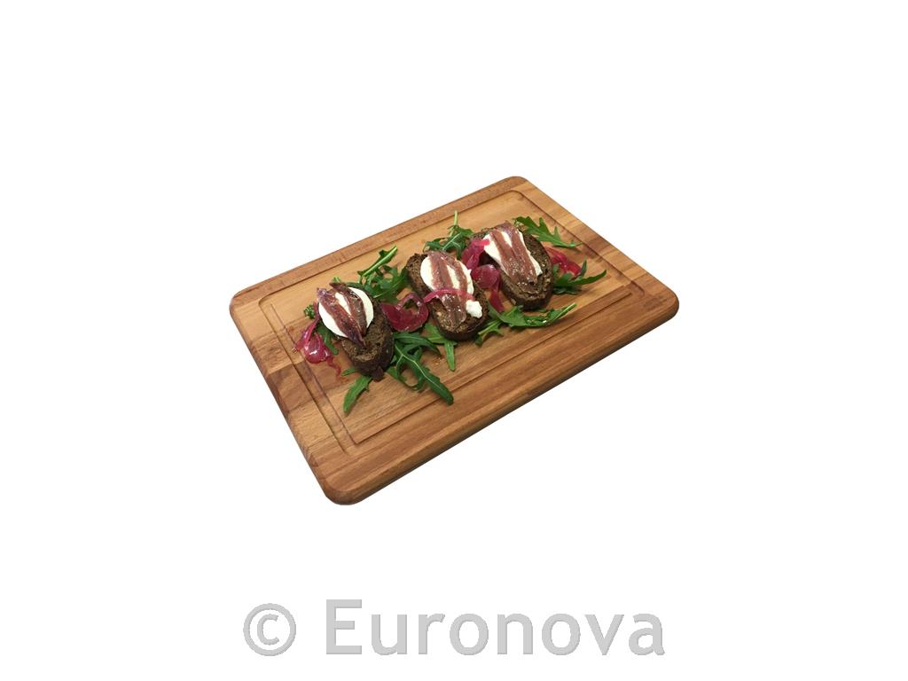 Wooden serving board / 34x24x2cm