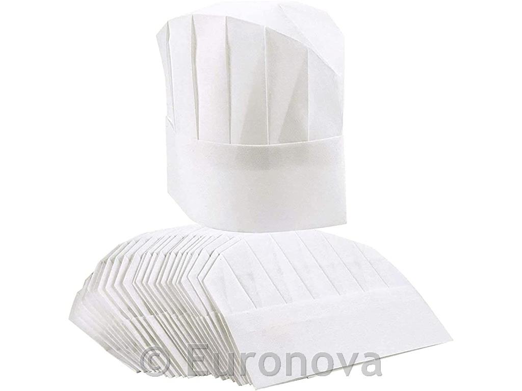 Chef's hat / tall / disposable / 25 pcs