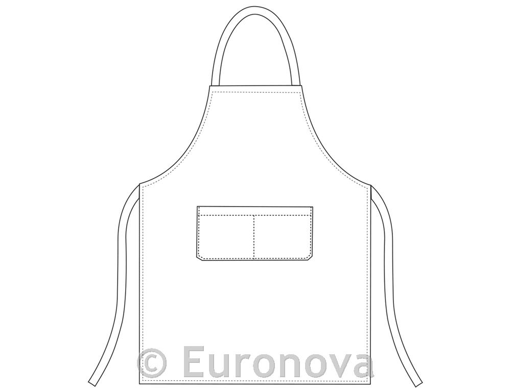 Chef Apron / 90x70cm / Bordeaux / 2 pcs