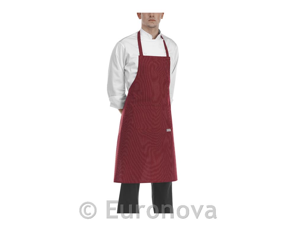 Chef Apron / 90x70cm / Bordeaux Striped
