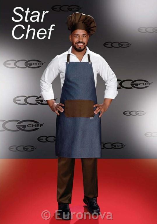 Chef Apron / 90x70cm / Jeans Brown / 2 p