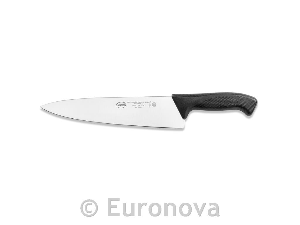 Chef's Knife / 25cm / Black / Skin