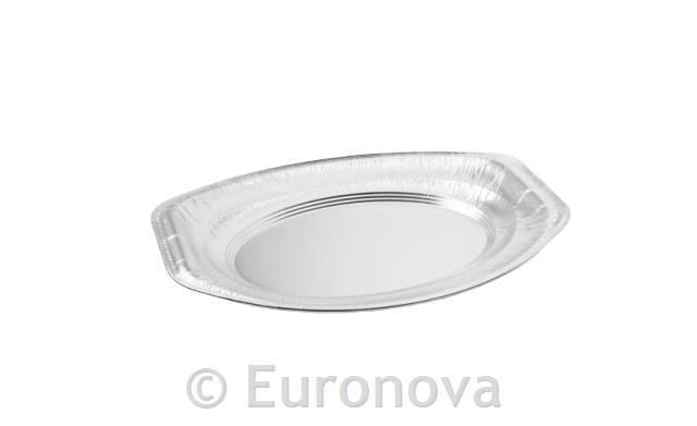 Alu Disposable Oval Tray /35x24cm/ 10pcs