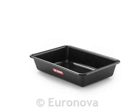 Black Flat Food Pan / 35x24x8cm / 3L