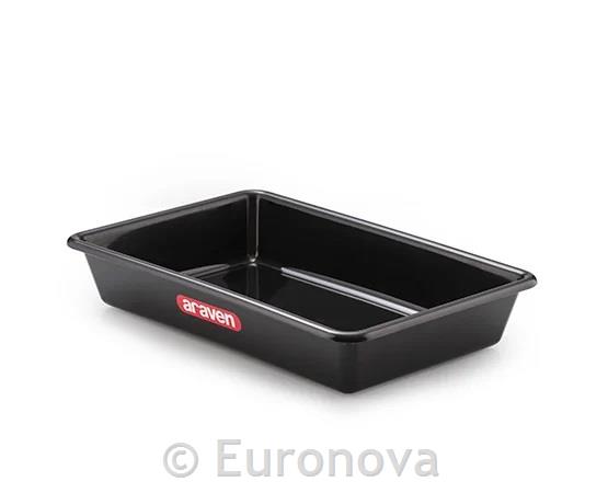 Black Flat Food Pan / 44x29x8cm / 5L