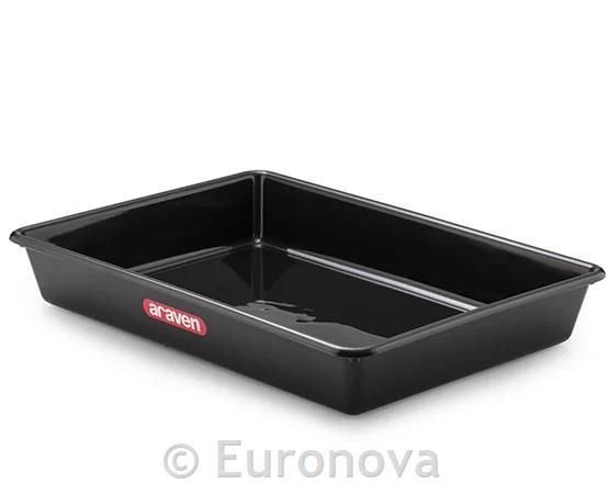 Black Flat Food Pan / 54x39x8cm / 10L