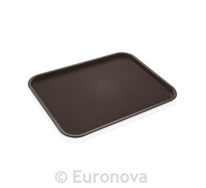 Fast Food Tray / 43x36cm / Brown / PP