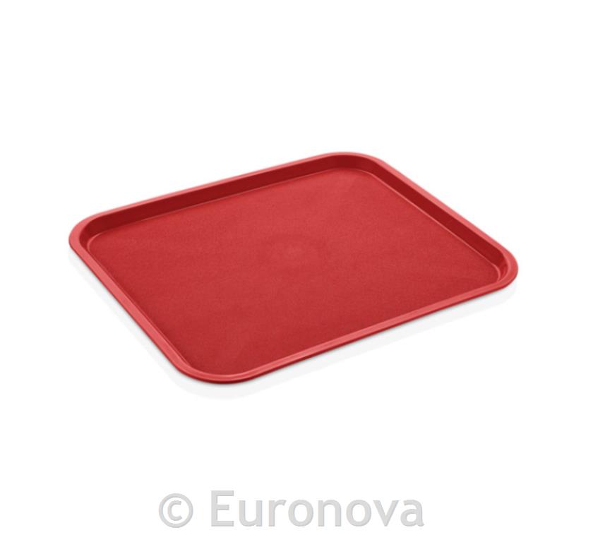 Fast Food Tray / 43x36cm / Red / PP