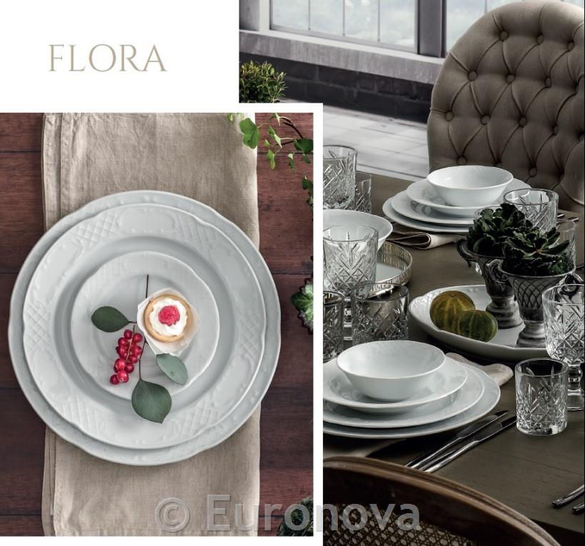 Flora Flat Plate / Oval / 32cm / 6 pcs