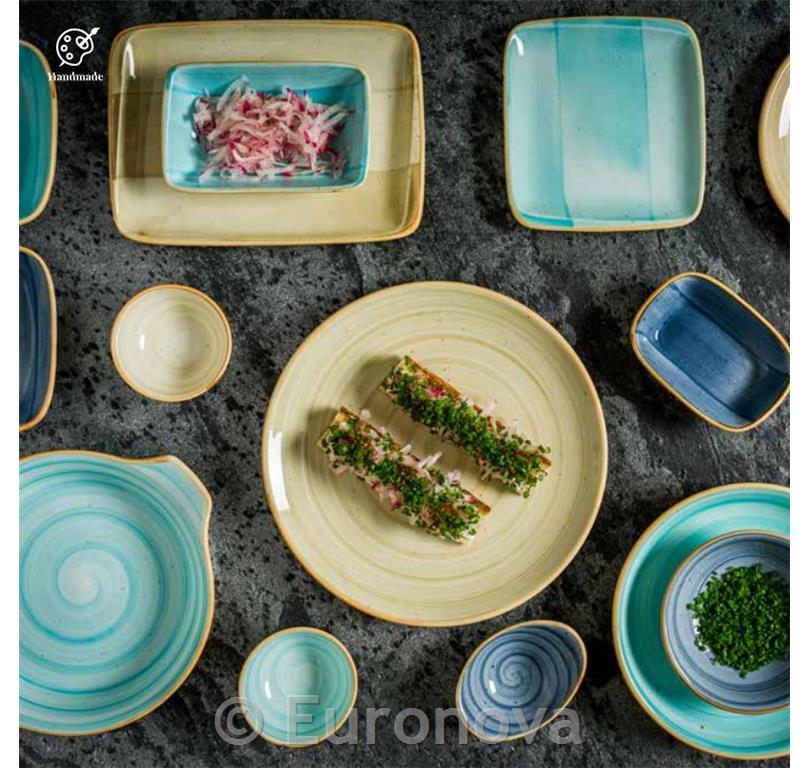 Aqua Deep Plate Bloom / 25cm / 6pcs