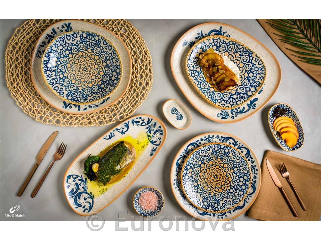 Alhambra Deep Plate Bloom / 25cm / 6pcs