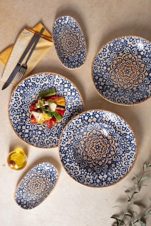 Alhambra Deep Plate Bloom / 23cm / 6pcs