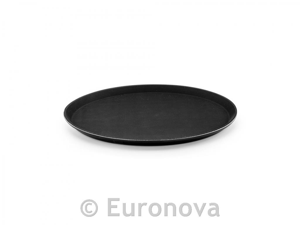 Bar Serving Tray /40cm/ Black / Noslip - Euronova