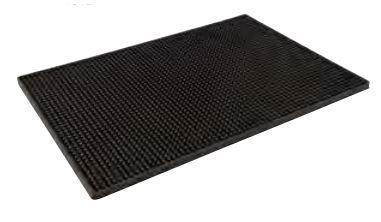 Bar Mat Rubber / 45x30cm / Black