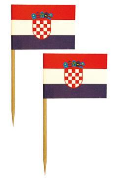 Skewers Flags / Croatia / 7cm / 500pcs