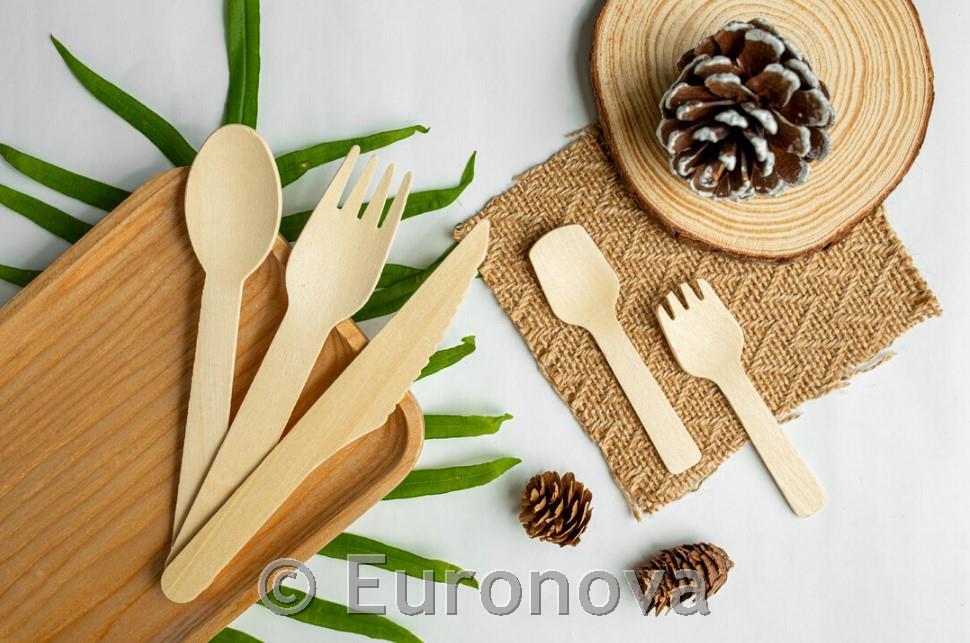 Wooden Cutlery /Dessert Forks/10cm/100Pc