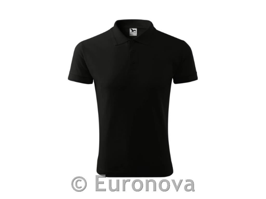 Black Polo Shirt / L / 100% Cotton