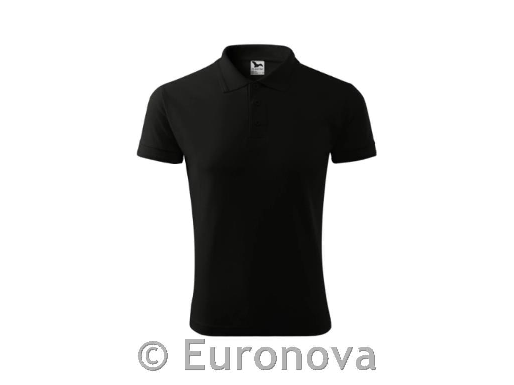 Black Polo Shirt / M / 100% Cotton