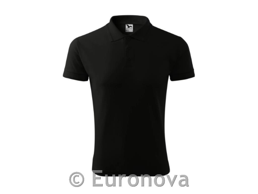 Black Polo Shirt / XL / 100% Cotton