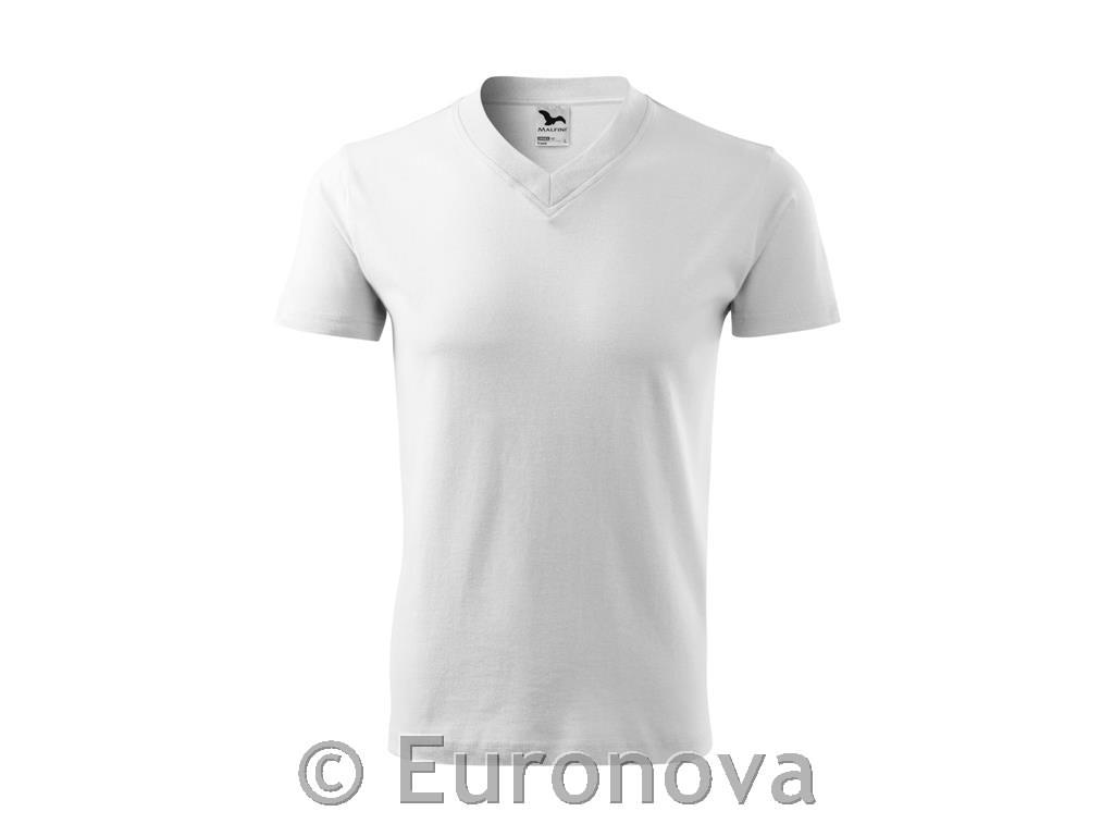 T-Shirt V-Neck / XL / White